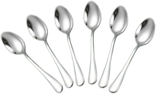 Vista 14 de Wesdxc56 Demitasse - Cucharas de café expreso, mini cuchara de café, cucharas pequeñas de acero inoxidable de 4.7 pulgadas para postre, juego de 6