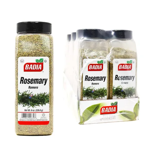 Vista 8 de Badia Hojas de romero, 1 oz - Hierba de romero seca, terrosa y aromática, sin gluten