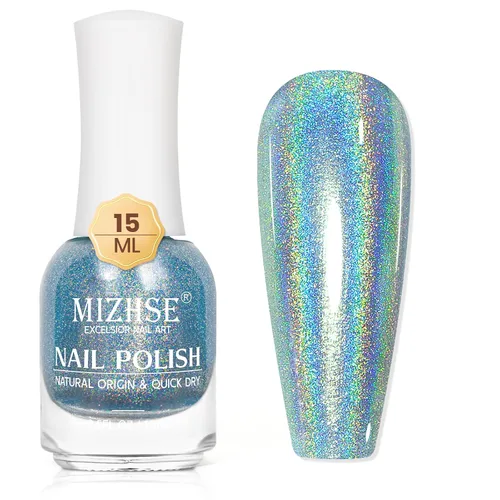 Vista 22 de MIZHSE Esmalte de uñas base y capa superior de secado rápido, 15 ml 0.5 fl oz Esmalte de uñas básico no gel de secado al aire rápido, protector