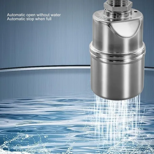 Vista 6 de Water Level Control Float Valve Fully Automatic Controller 304 Stainless Steel Mini Ball Valve for Tank DN20