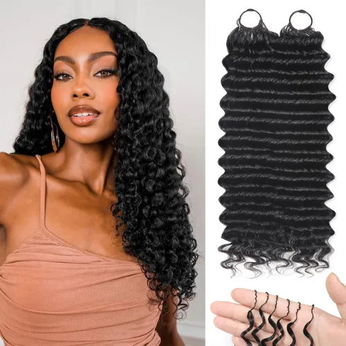 Vista 17 de Liqusee Cabello Humano para Trenzar 3.53 oz Un Paquete 14 Pulgadas Negro Natural Ondulado Rizado a Granel Cabello Humano para Trenzar Sin Trama 100%