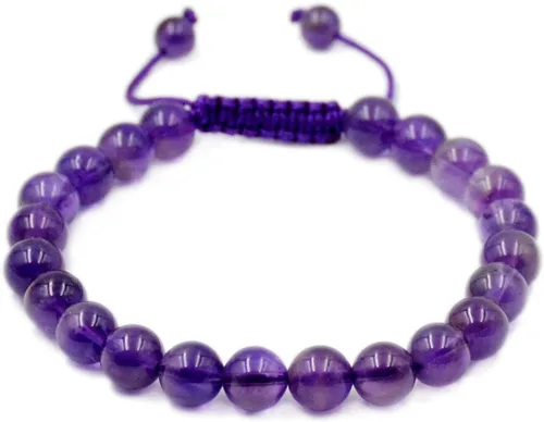 Vista 47 de AD Beads Pulseras de piedras preciosas unisex de 0.315 pulgadas (0.315 in), macramé curativo ajustable de 7 a 9 pulgadas Usa esta pulsera