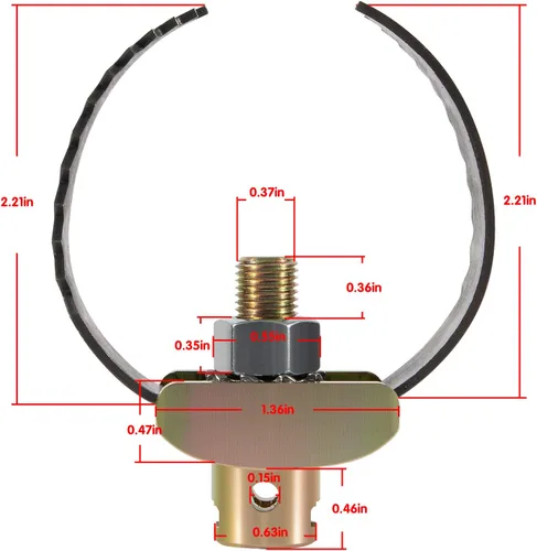 Vista 7 de 52817 T-231 2-1/2" Heavy Duty C Cutter Herramientas de limpieza de drenaje para Ridgid c-4, c-6, c-7, c-8, c-9, compatible con máquinas de limpieza