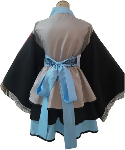 Vista 4 de jrswai Conjunto completo de kimono de anime japonés para mujer, disfraz de fiesta de Halloween