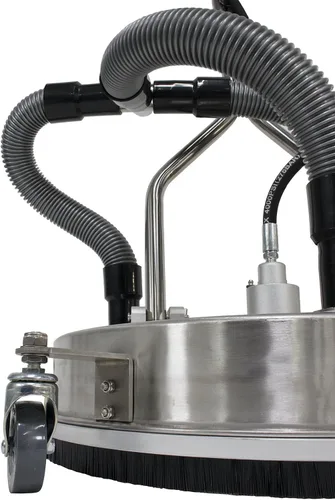 Vista 8 de Limpiador de superficies de acero inoxidable de 21 pulgadas con puerto de vacío, ruedas y accesorio para lavadora a presión de varilla 4000 PSI, 12