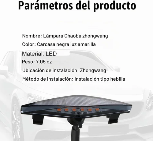Vista 3 de cueclue Pack-4 Luces LED para parrilla delantera de automóvil, 3.7 x 0.59 pulgadas, luz de parachoques delantero con arnés, luces decorativas