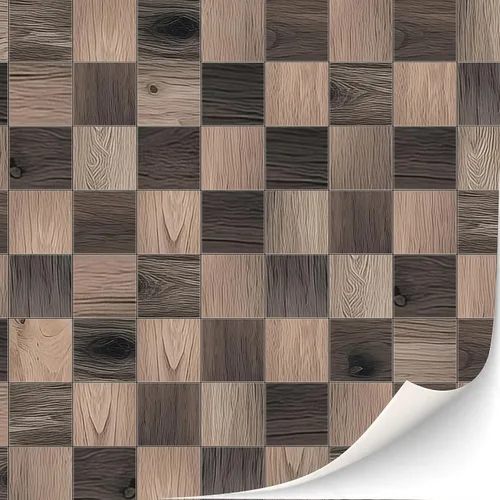 Vista 10 de Suelo autoadhesivo de 3 hojas para casa de muñecas escala 1:12 (madera de manzana)