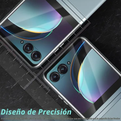 Vista 4 de Orzero Paquete de 3 protectores de pantalla frontal compatibles con Motorola Razr+/Razr Plus 2023, Protector De Pantalla TPU suave (no vidrio)