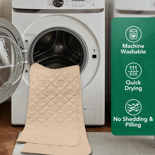 Vista 8 de PAWFINITY Funda de sofá impermeable para perros, manta acolchada con estampado de patas para sofá/cama, resistente al pelo de mascotas, agradable al