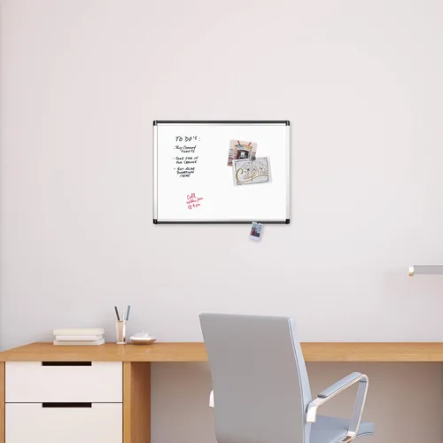 Vista 2 de U Brands Pizarra de borrado en seco para pared, pizarra blanca magnética