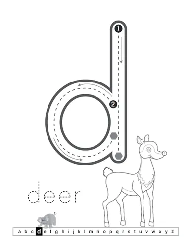 Vista 6 de Tracing For Toddlers First Learn to Write workbook. Practice line tracing, pen control to trace and write ABC Letters, Numbers and Shapes