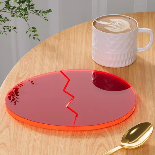 Vista 27 de Posavasos Decorativos de Acrílico, Posavasos Irregulares para Bar y Bebidas, Posavasos para Taza de Café con Forma de Nube Transparente, Perfecto