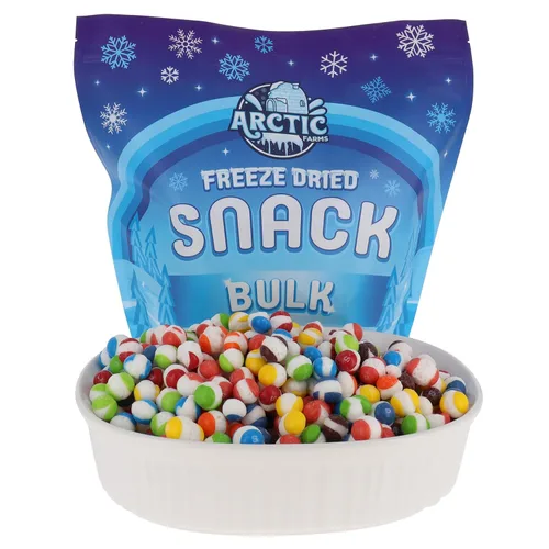 Vista 10 de Arctic Farms Caramelos liofilizados Frittles a granel en bolsas y en caja (sabores triturados) (3 libras)