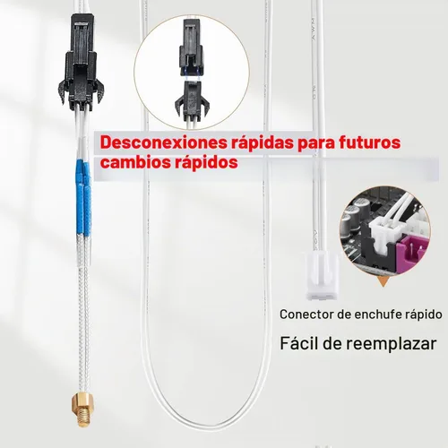 Vista 6 de 5Aplusreprap Ender 3 Hotend Upgrade: Termistor de Espárrago M3, Reemplazo Rápido, Compatible con Creality Ender 3 V2/Pro, Reemplazo de Hotend J-Head
