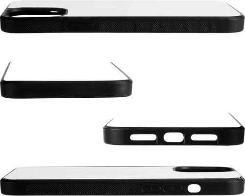 Vista 4 de Konohan 6 piezas de sublimación en blanco funda para teléfono imprimible para bricolaje, personalizable, prensa de calor, funda protectora de goma