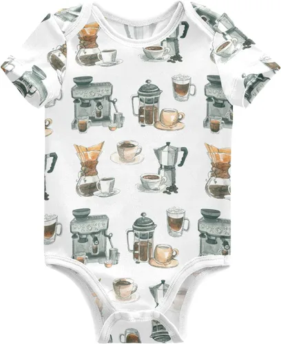 Vista 16 de vvfelixl Body para bebé niña Llama Alpaca Cactus Manga Corta Algodón Ropa de Bebé Para Niñas 0-24 Meses Negro Multi10