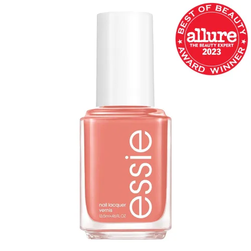 Vista 2 de essie - Esmalte de uñas de calidad de manicura, vegano sin 8, colección UnGuilty Pleasures, coral, tono Snooze In, 0.46 onzas líquidas
