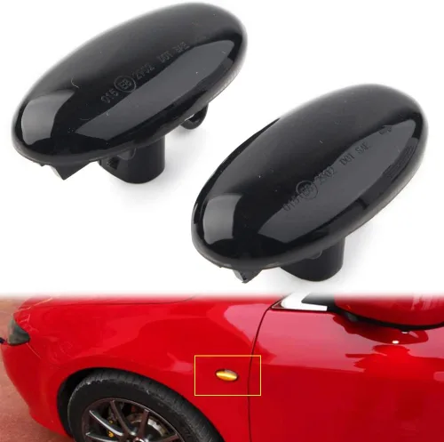 Vista 4 de Zhisheng - Conjunto de luz de marcador lateral delantero para automóvil Mazda 2 2011-2013, para Mazda 3 2004-2011, para Mazda 5 2006-2010