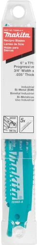 Vista 2 de Makita 723083-A-5 6 pulgadas Prog. Cuchilla de Recip inalámbrica, paquete de 5