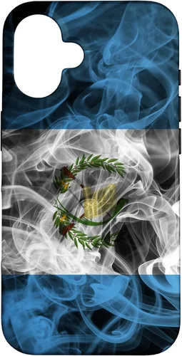 Vista 32 de Smoke Guatemala Flag - Funda para iPhone 17 con diseño de nube de orgullo ahumado
