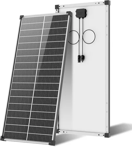 Vista 21 de Panel solar bifacial de 100 W, tipo N 12 V, 18 BB, 25 % de alta eficiencia A+ de celda monocristalina IP68, panel solar impermeable para caravana