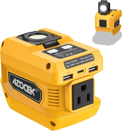Vista 10 de Inversor de corriente Azocek de 220 W compatible con batería Milwaukee
