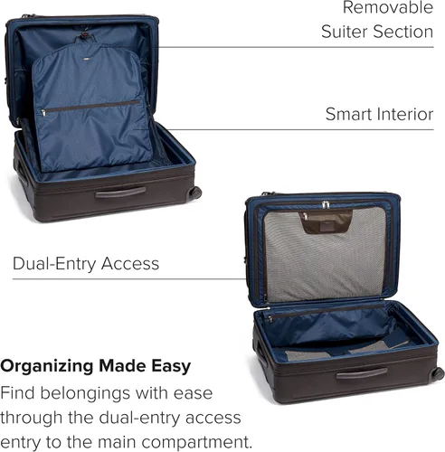 Vista 3 de TUMI - Alpha International Equipaje de mano con 4 ruedas de doble acceso - Con puerto USB integrado y bloqueo TSA integrado - Maleta con ruedas