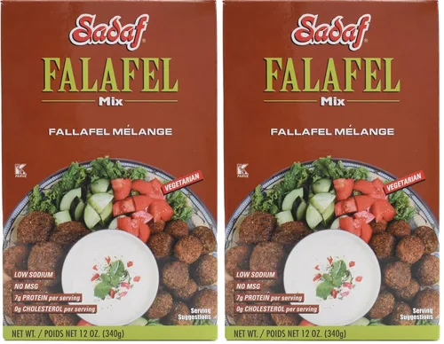 Vista 8 de Sadaf Falafel Mix – Mezcla de Falafel Mediterráneo – Plato clásico de Oriente Medio – Falafel vegetariano – Sin MSG – Sin conservantes artificiales