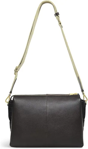 Vista 2 de RADLEY London Hillgate Place - Croc sintético - Cruzado mediano con cremallera, Roble oscuro