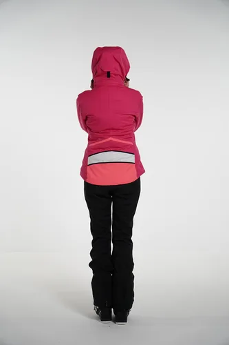 Vista 8 de DIEL SPORT SIMONA - Chaqueta de esquí cálida para mujer abrigo de nieve con capucha impermeable resistente al viento aislante transpirable