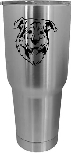 Vista 428 de Cairn Terrier - Vaso grabado con temática de perro, 30 onzas
