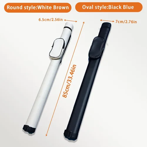 Vista 4 de SUPERDIAMOND Estuche para taco de billar, 2 piezas profesional (1 culo/1 eje), bolsa para taco de billar, estilo maletín para hombres, funda rígida