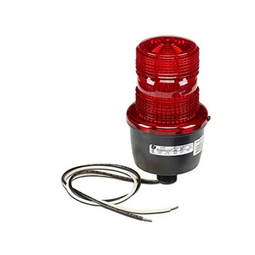Vista 24 de Federal Signal LP3E-120C Streamline - Luz estroboscópica de bajo perfil, 120 VAC, base atornillada Edison A-19, transparente