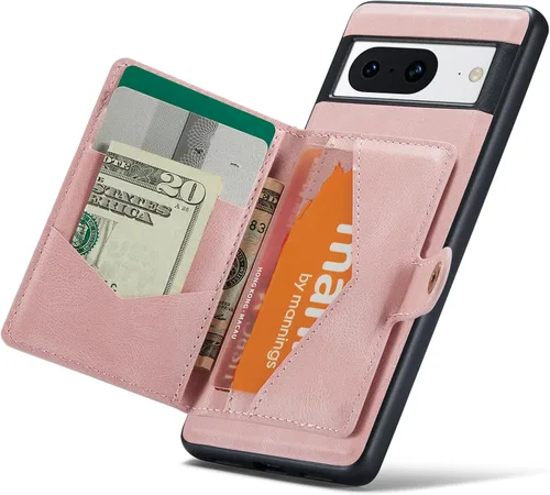 Vista 16 de Funda para Google Pixel 6 Pro, cartera magnética desmontable con ranura para efectivo, soporte de carga inalámbrica, función atril compatible