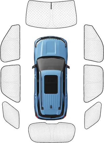 Vista 120 de KMF 6 piezas de parasoles gruesos para Mazda 3 Hatchback (No Sedán) 2014-2018 Accesorios, parasoles completos para parabrisas y ventanas de coche