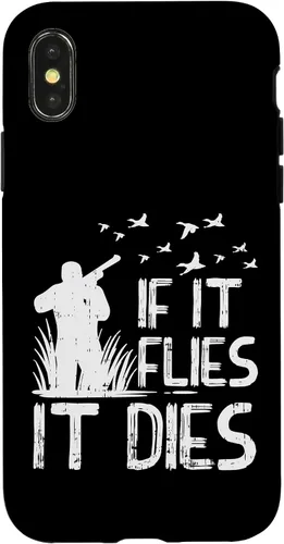 Vista 5 de If It Flies Dies Duck Goose Quail Pheasant Hunt Hunter Gift Case for iPhone 17