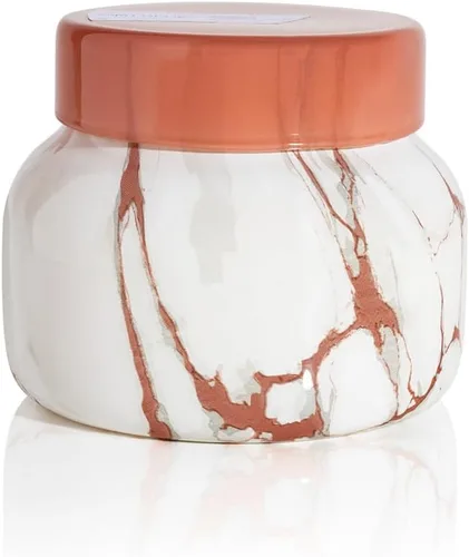 Vista 16 de Velas Capri Blue de Frasco de Mármol Moderno - Velas de Lujo para Aromatizar el Hogar - Mezcla de Cera de Soja de Larga Duración