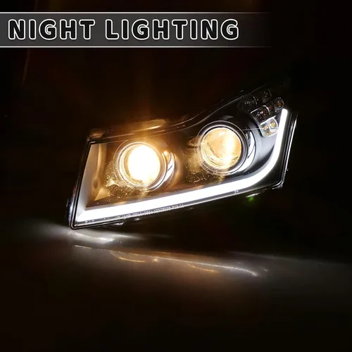 Vista 5 de Faros delanteros LED aptos para Chevy Cruze Chevrolet 2011, 2012, 2013, 2014, 2015, 2016, 2016, faros delanteros, 1 par