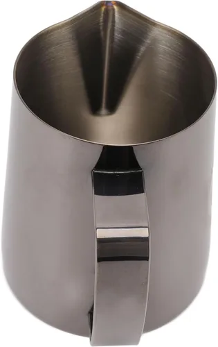 Vista 9 de CHICIRIS Jarra espumadora de leche de 20 onzas, taza espumadora de leche de 20 onzas, con boca puntiaguda, accesorios de espresso, jarra de leche