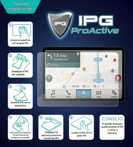 Vista 5 de IPG ProActive Hecho para Autel MaxiIM KM100 5.5" Pantalla 9H Dureza Protector de Pantalla Nano Cerámica Ultra Responsive Alta Claridad