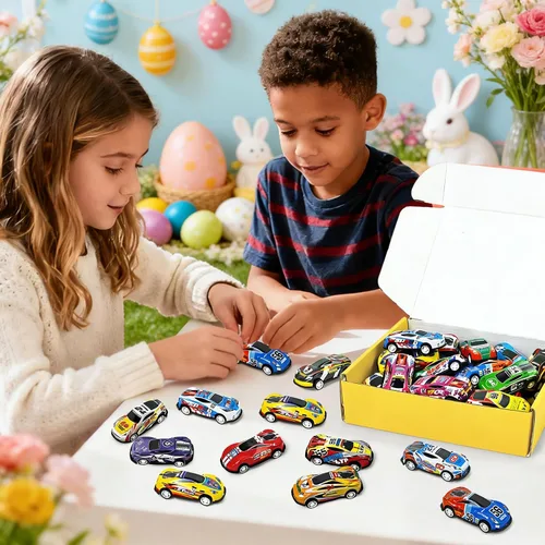 Vista 4 de Vileafy 30 autos de juguete para niños, mini recuerdos de fiesta de autos