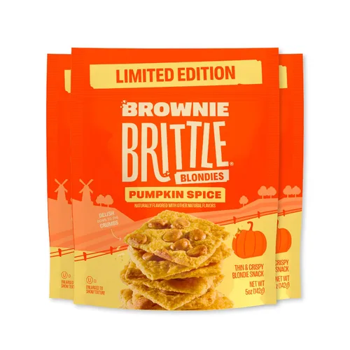 Vista 10 de Brownie Brittle M&M'S Minis Blondie - Bocadillos dulces finos y crujientes (paquete de 6, 4 onzas), postre gourmet rico en bocadillos de brownie