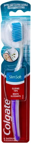 Vista 4 de Colgate Cepillo de dientes delgado y ultra compacto, extra suave (los colores varían), paquete de 6