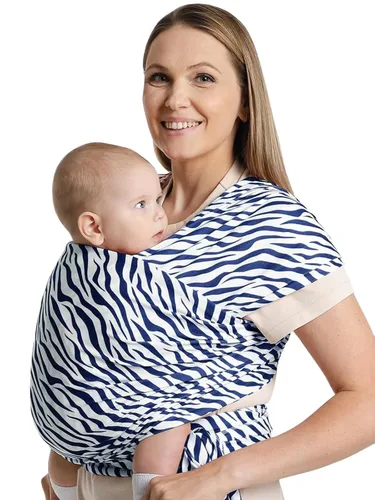Vista 10 de Portabebés a la moda, diseño ergonómico de manos libres, elástico y ergonómico para bebés de 7 a 35 libras, suave y cómodo