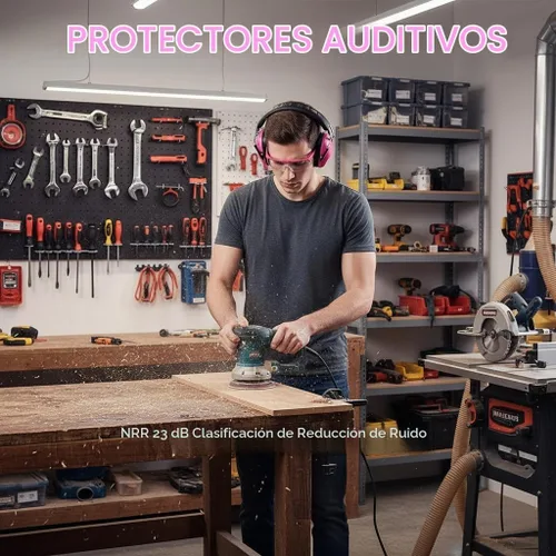 Vista 2 de HEARMOR Orejeras de protección auditiva para disparo con NRR 23 dB de reducción de ruido, orejeras de perfil bajo, auriculares para rango de tiro