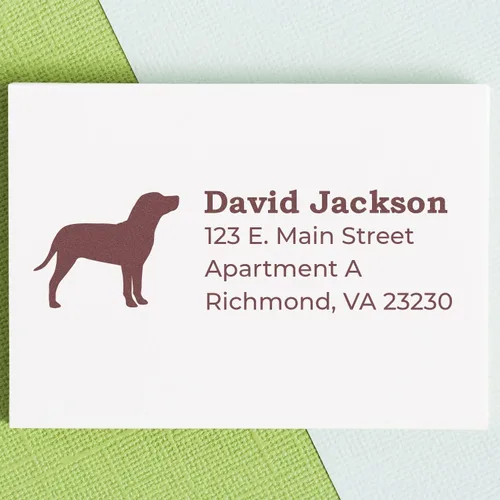 Vista 67 de Airedale Terrier Address Stamp, Custom Airedale Terrier Hand Stamp for Dog Lovers, Duo Rubber Return Address for Pet Owners Montaje manual Duo