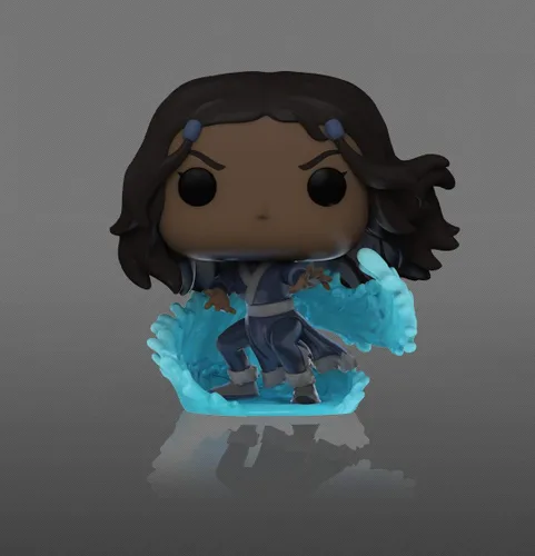 Vista 4 de Funko POP! Animación Avatar Katara (brilla en la oscuridad y metálico), Exclusivo