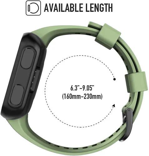 Vista 5 de NotoCity Correa de reloj de repuesto de silicona suave para Garmin Forerunner 35, compatible con Forerunner 35 Smartwatch