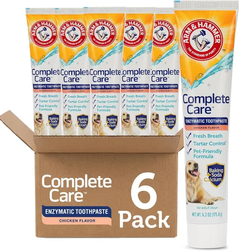 Vista 11 de Arm & Hammer Complete Care Pasta dental enzimática para perros, sabor a pollo, pasta dental enzimática para perros, bicarbonato de sodio + fórmula