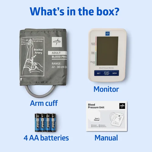 Vista 6 de Tensiómetro digital automático con manguito estándar para adultos Medline mds4001